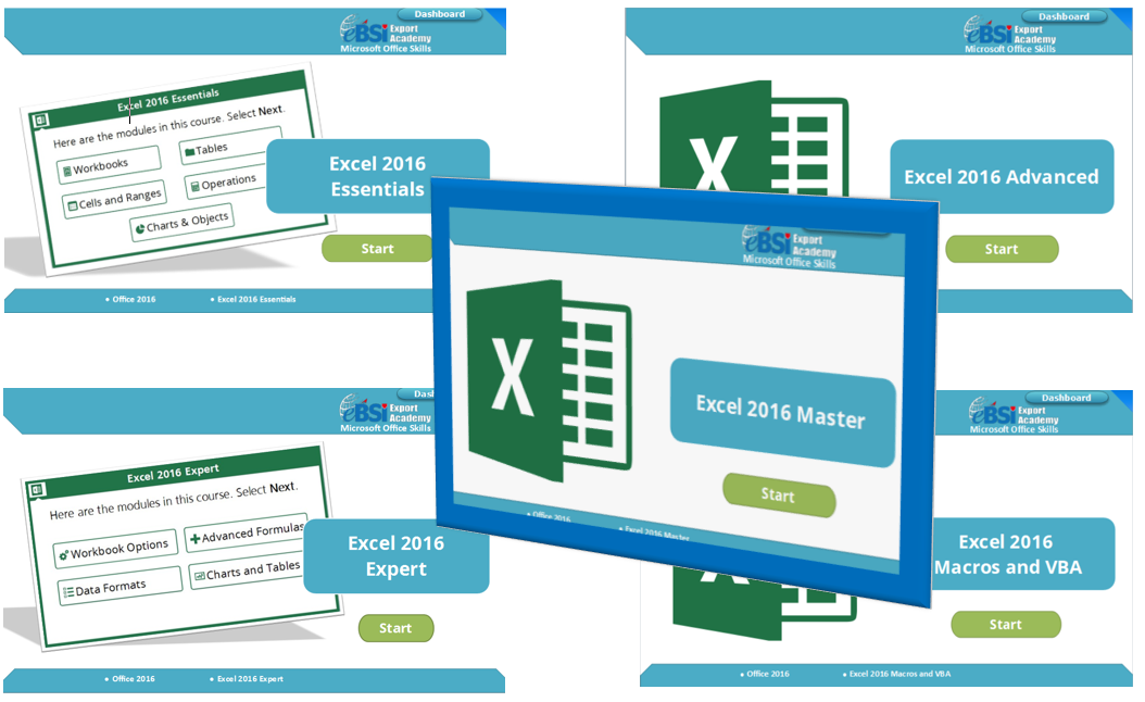 Excel 2016 Mastery Program - eBSI Export Academy