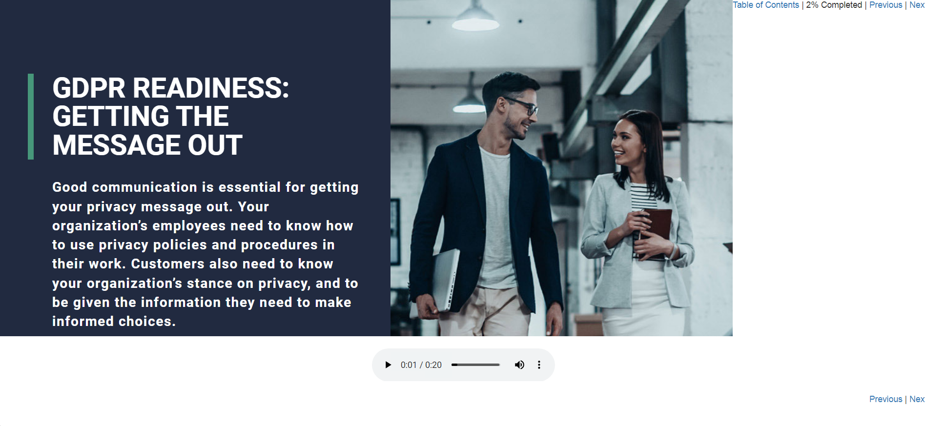 GDPR Readiness: Getting the Message Out - eBSI Export Academy