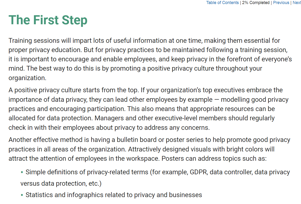GDPR Readiness: Getting the Message Out - eBSI Export Academy