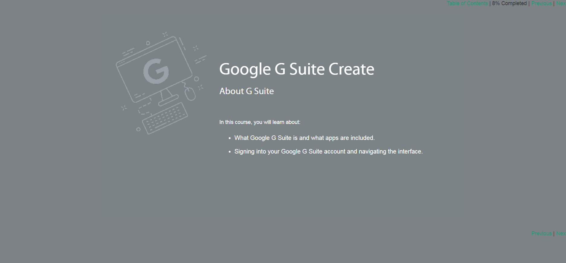 Google G Suite Create - eBSI Export Academy