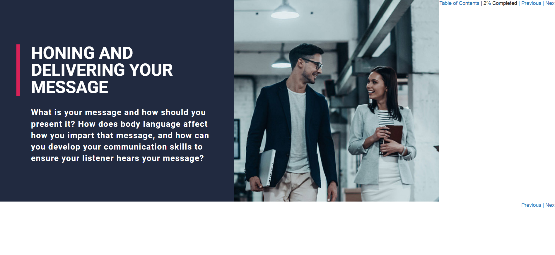 Honing and Delivering Your Message - eBSI Export Academy