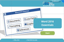 Load image into Gallery viewer, Word 2016 Essentials - eBSI Export Academy