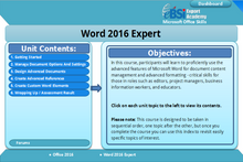 Load image into Gallery viewer, Word 2016 Expert - eBSI Export Academy