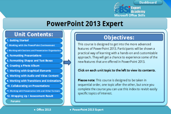 Powerpoint 2013 Expert - eBSI Export Academy