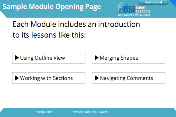 Powerpoint 2013 Expert - eBSI Export Academy