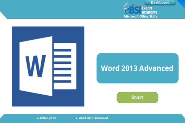 Word 2013 Advanced - eBSI Export Academy