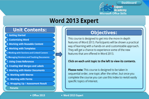 Word 2013 Expert - eBSI Export Academy