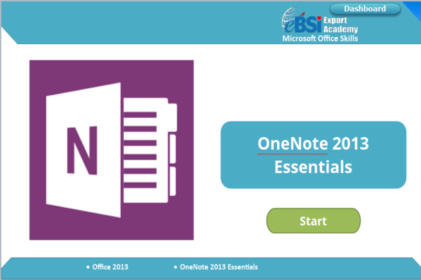 OneNote 2013 Essentials - eBSI Export Academy