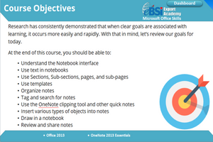 OneNote 2013 Essentials - eBSI Export Academy