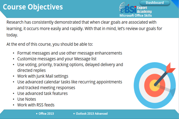 Outlook 2013 Advanced - eBSI Export Academy