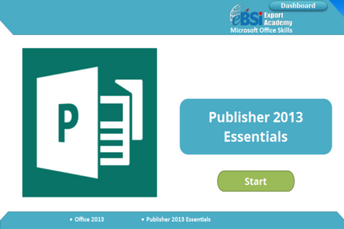 Publisher 2013 Essentials - eBSI Export Academy