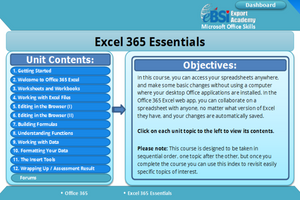 Excel 365 Essentials - eBSI Export Academy