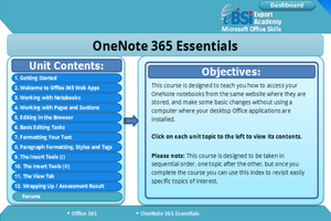 OneNote 365 Essentials - eBSI Export Academy