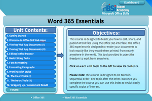 Word 365 Essentials - eBSI Export Academy