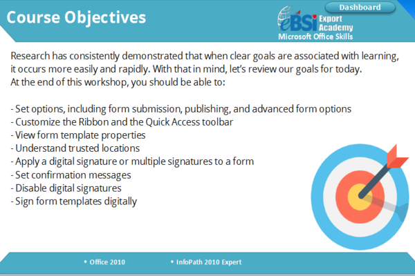 Infopath 2010 Expert - eBSI Export Academy