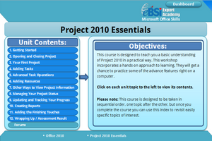 Project 2010 Essentials - eBSI Export Academy
