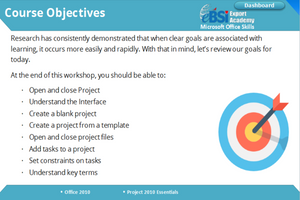 Project 2010 Essentials - eBSI Export Academy