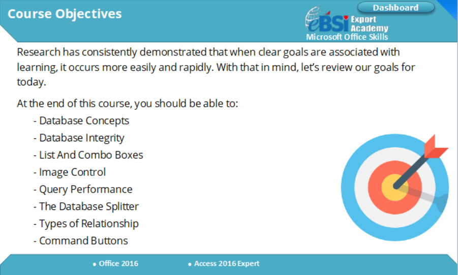 Access 2016 Expert - eBSI Export Academy
