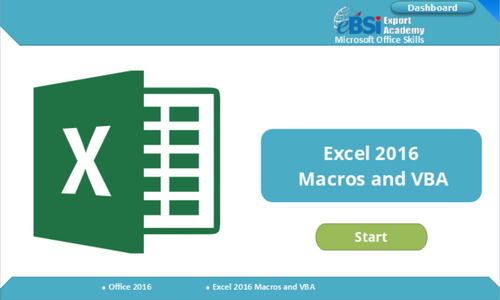 Excel 2016 Macros and VBA - eBSI Export Academy