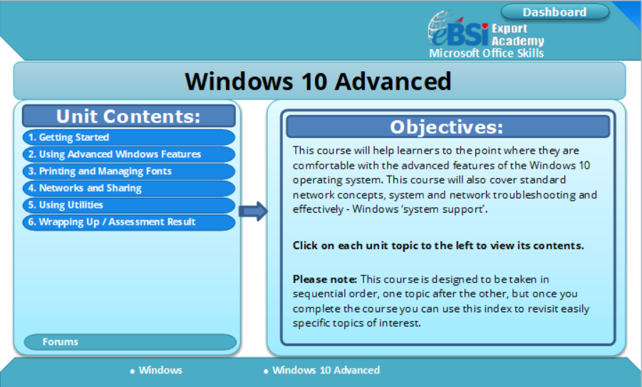 Windows 10 Advanced – eBSI Export Academy