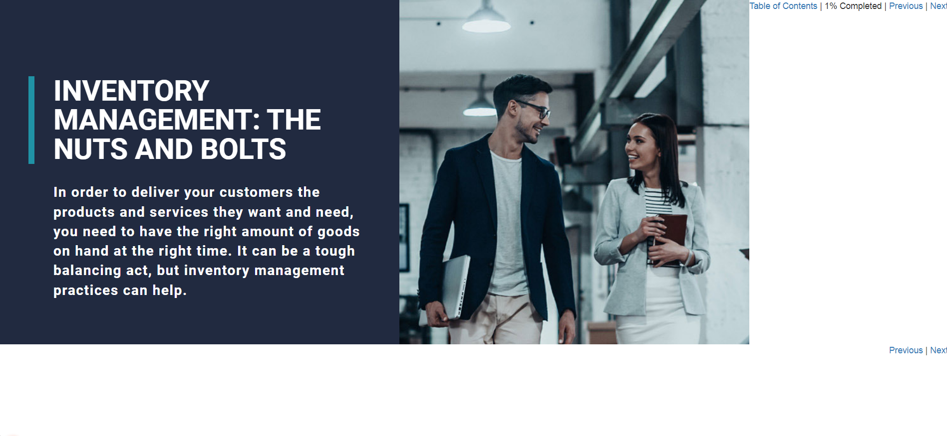 Inventory Management: The Nuts and Bolts - eBSI Export Academy
