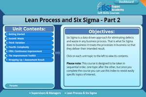 Lean Process and Six Sigma - eBSI Export Academy