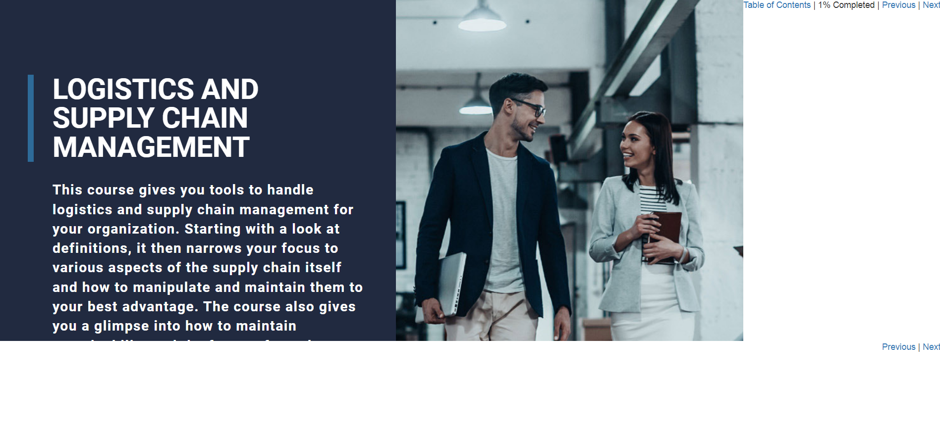 Logistics and Supply Chain Management - eBSI Export Academy