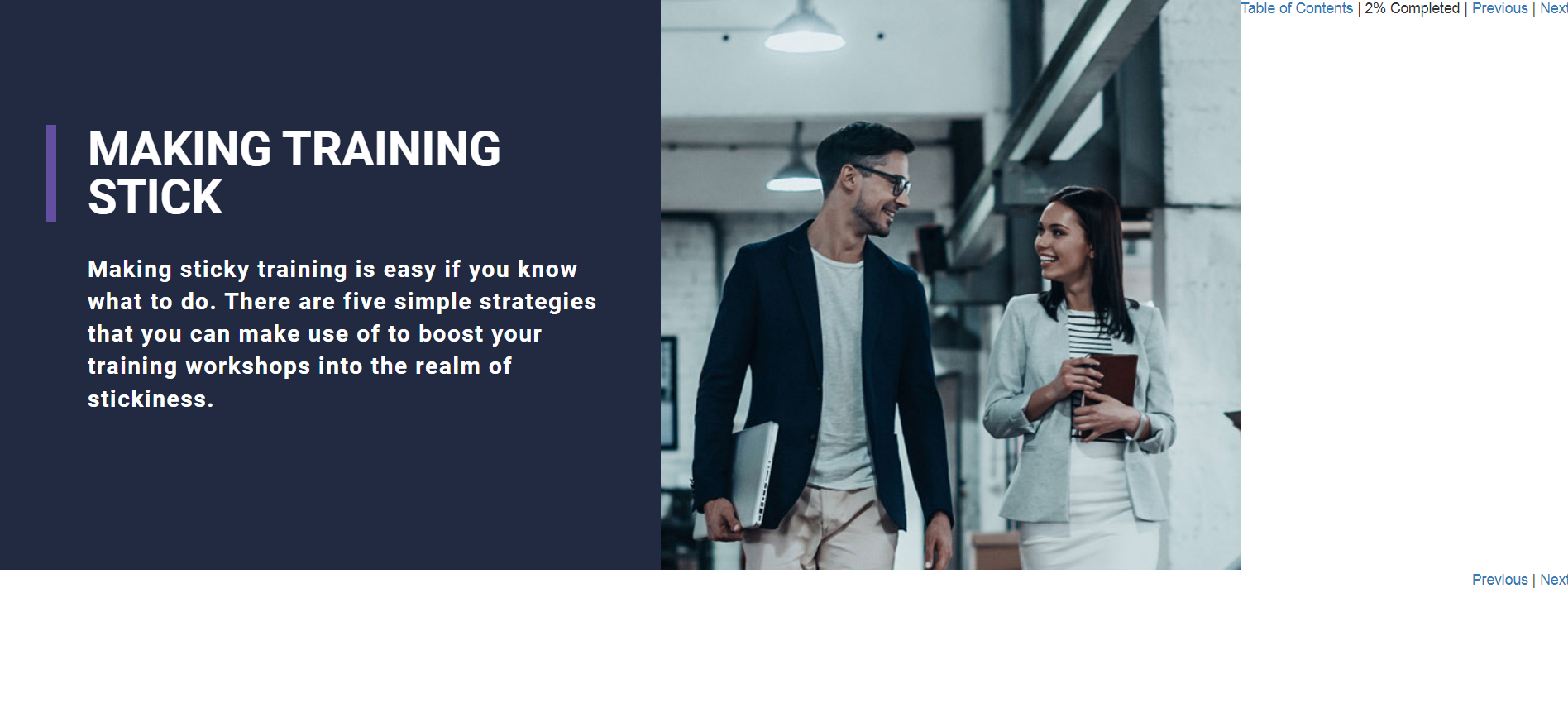 Making Training Stick - eBSI Export Academy