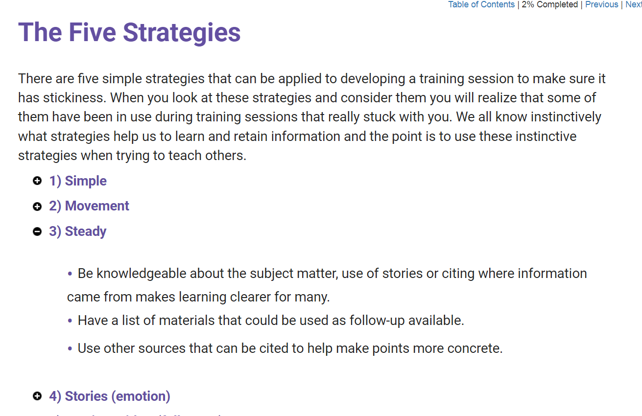 Making Training Stick - eBSI Export Academy