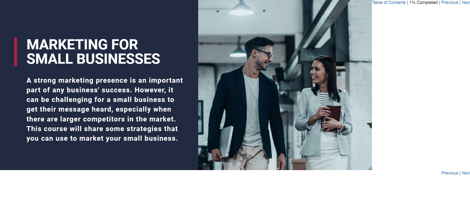 Marketing for Small Businesses - eBSI Export Academy