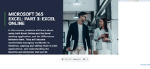 Load image into Gallery viewer, Microsoft 365 Excel Part 3 - eBSI Export Academy