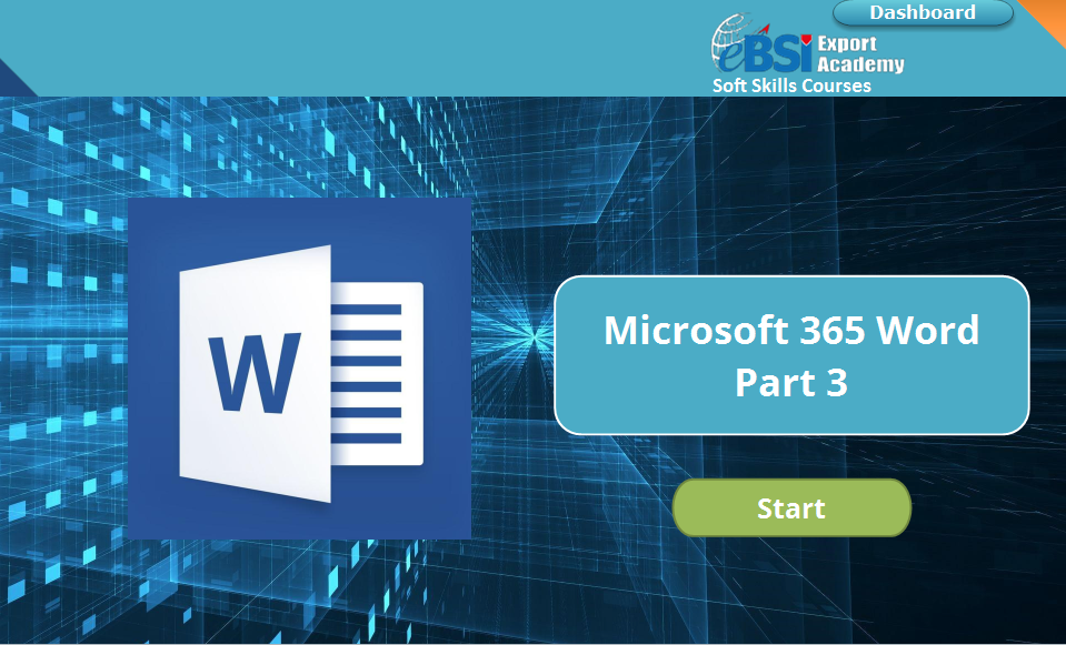 Microsoft 365 Word Part 3 - eBSI Export Academy
