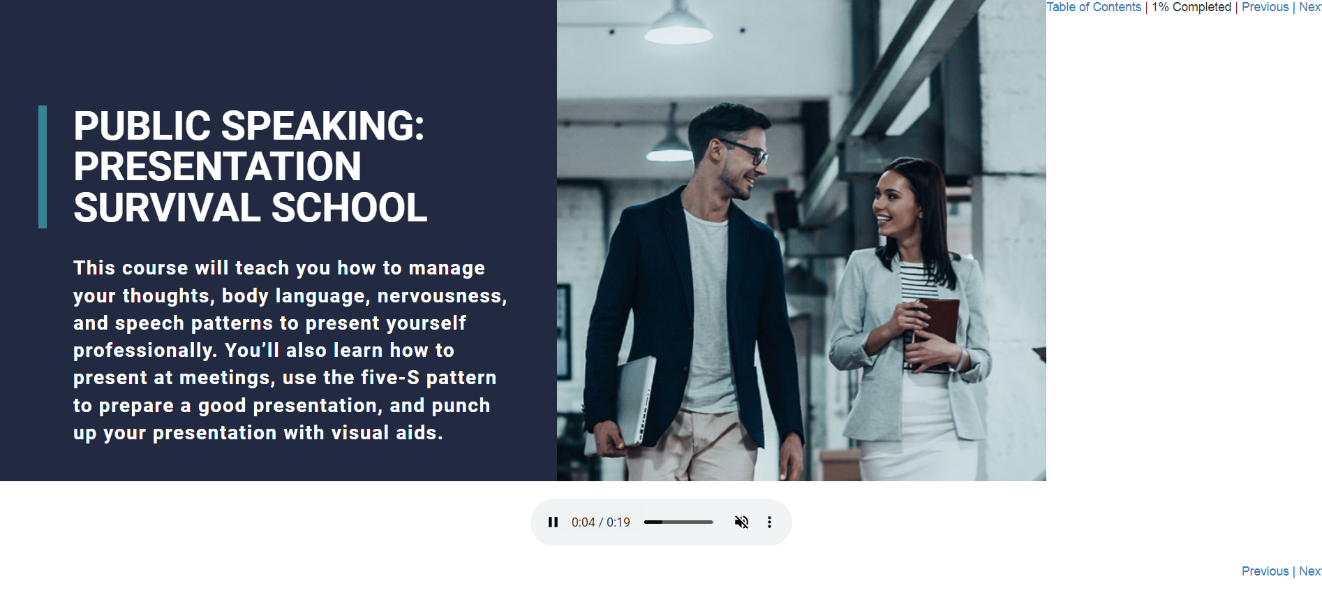 Public Speaking: Presentation Survival School - eBSI Export Academy