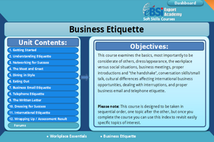 Business Etiquette - eBSI Export Academy