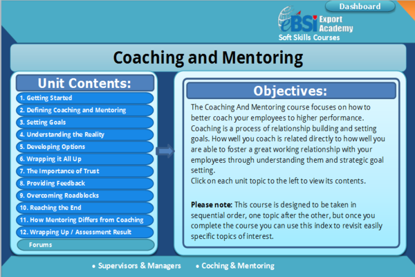 Coaching and Mentoring - eBSI Export Academy