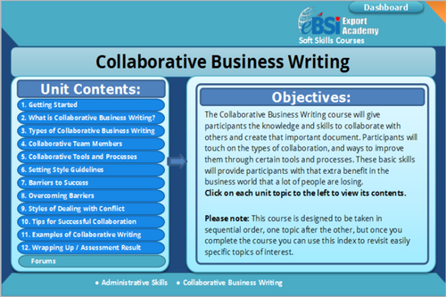 Collaborative Business Writing - eBSI Export Academy
