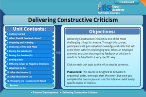 Delivering Constructive Criticism - eBSI Export Academy