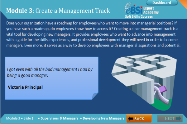 Developing New Managers - eBSI Export Academy