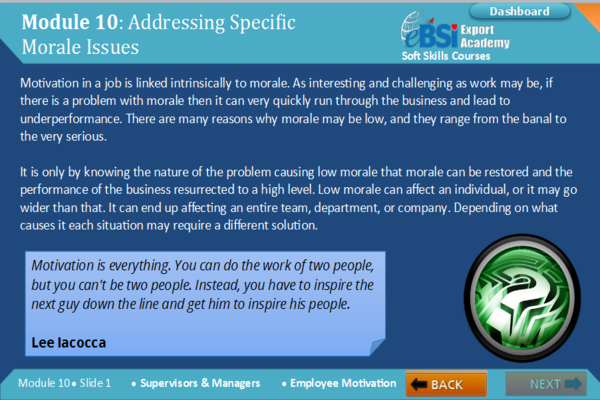 Employee Motivation - eBSI Export Academy
