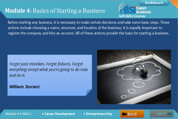Entrepreneurship - eBSI Export Academy