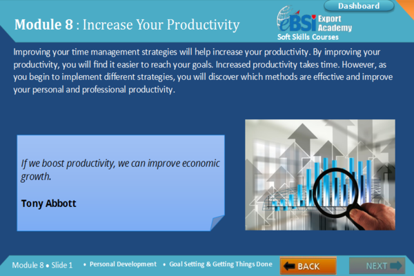 Goal Setting and Getting Things Done - eBSI Export Academy
