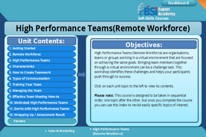 High Performance Teams - Remote Workforce - eBSI Export Academy