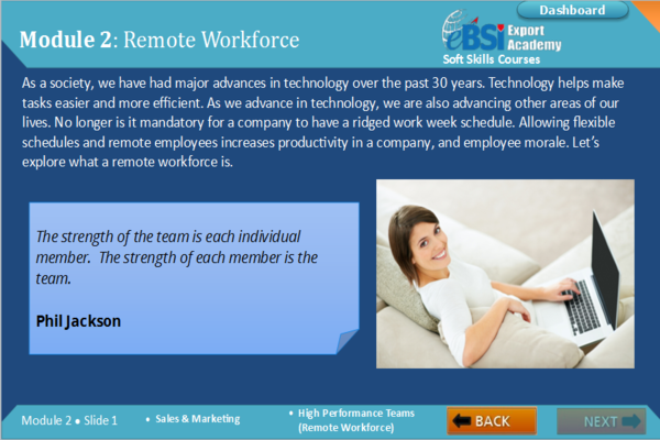 High Performance Teams - Remote Workforce - eBSI Export Academy