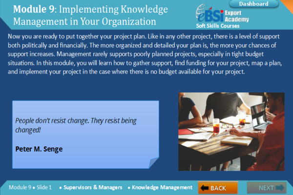 Knowledge Management - eBSI Export Academy
