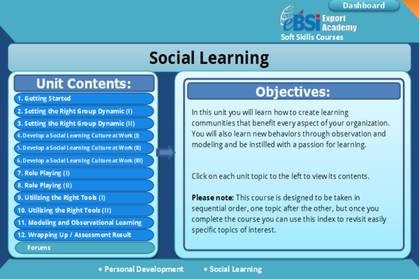 Social Learning - eBSI Export Academy
