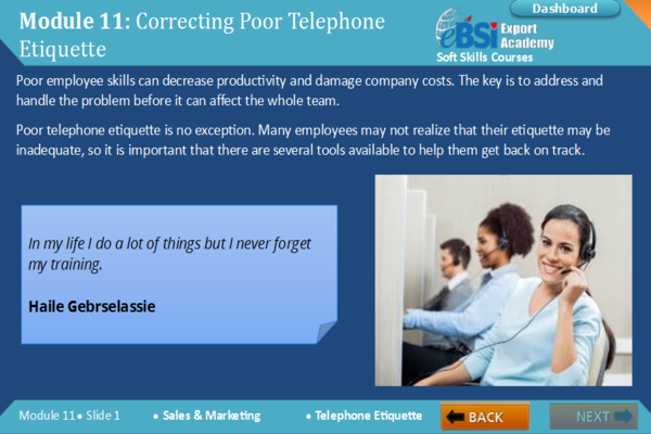 Telephone Etiquette - eBSI Export Academy