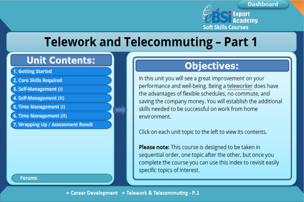 Telework And Telecommuting - eBSI Export Academy
