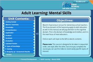 Adult Learning - Mental Skills - eBSI Export Academy