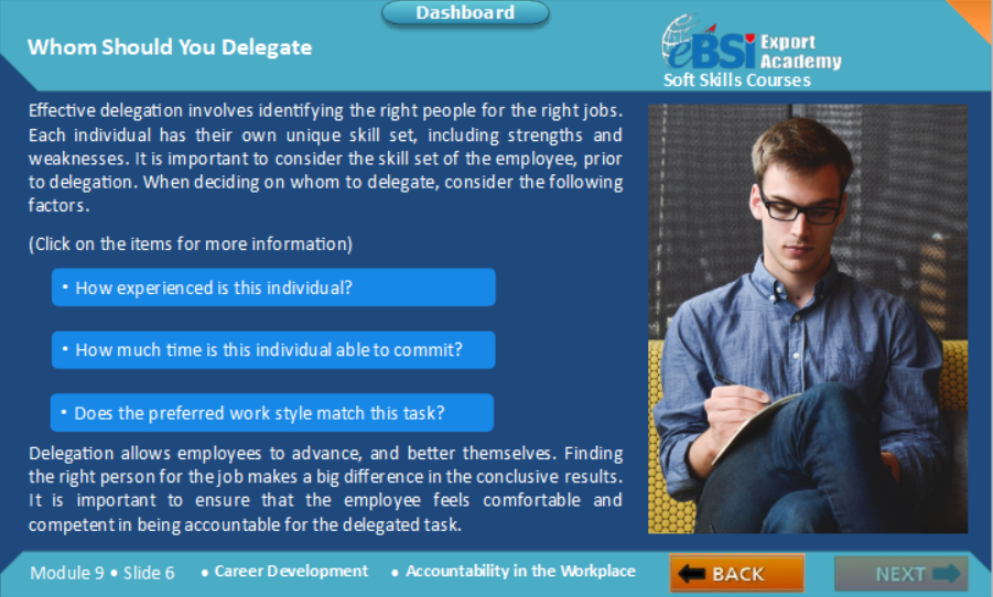 Accountability in the Workplace - eBSI Export Academy