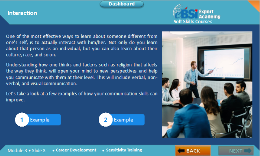 Sensitivity Training - eBSI Export Academy